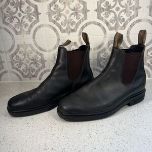 Blundstone Boots Men Chelsea Work Boot 11.5 Pull On Brown Leather